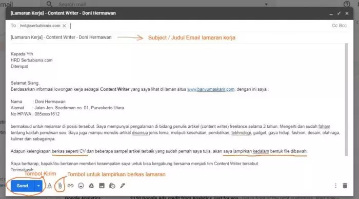 Tips Jitu Menulis Lamaran Kerja via Email yang Mengesankan